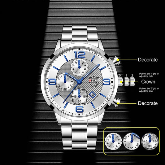 Business Steel Quartz Men Watch