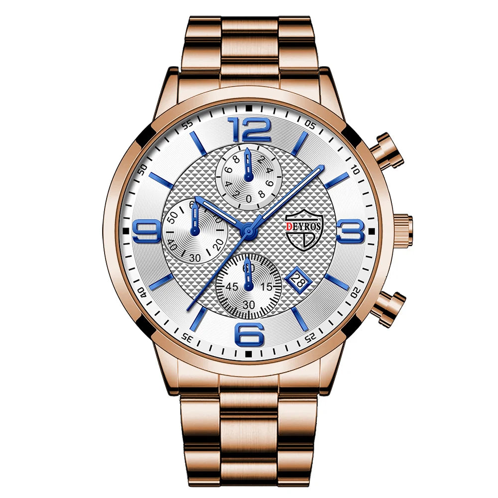 Business Steel Quartz Men Watch
