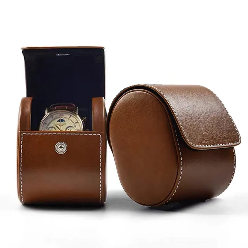 Travel Single Watch Leather Case