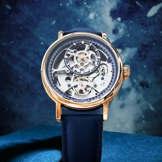 Skeleton Automatic Steel Men Watch