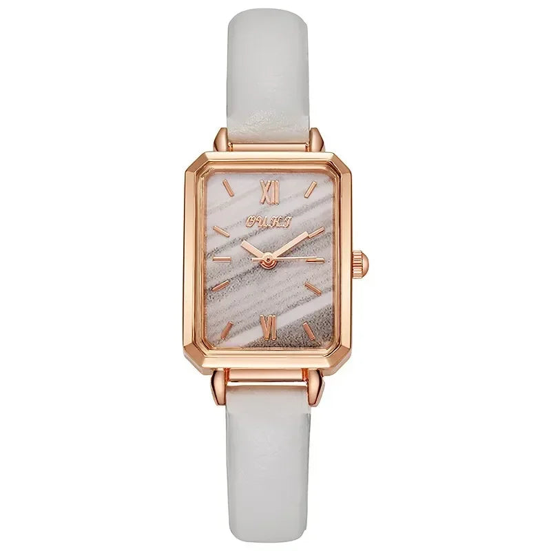 Retro Rectangle Quartz Women Watch