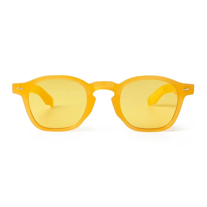 Yellow Orange Retro Sunglasses