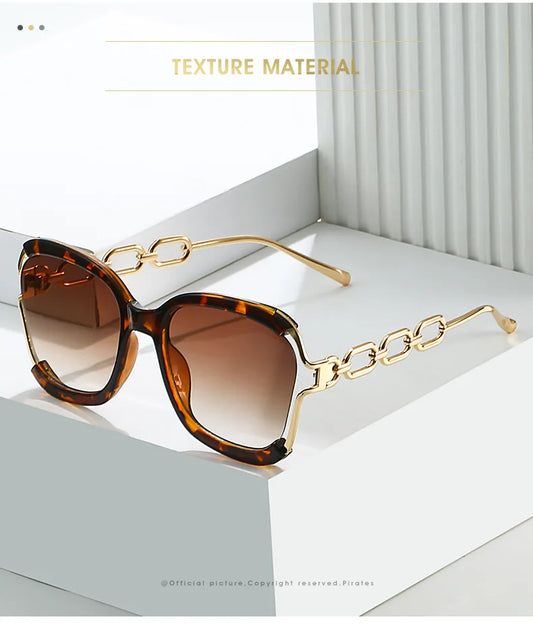 Chain Metal Retro Sunglasses