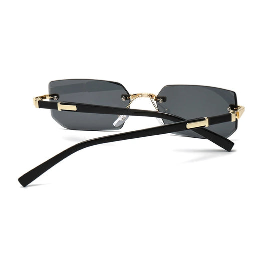 Rimless Rectangle Fashion Sunglasses