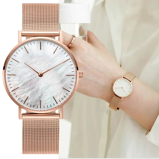 Mesh Strap Quartz Women Watch
