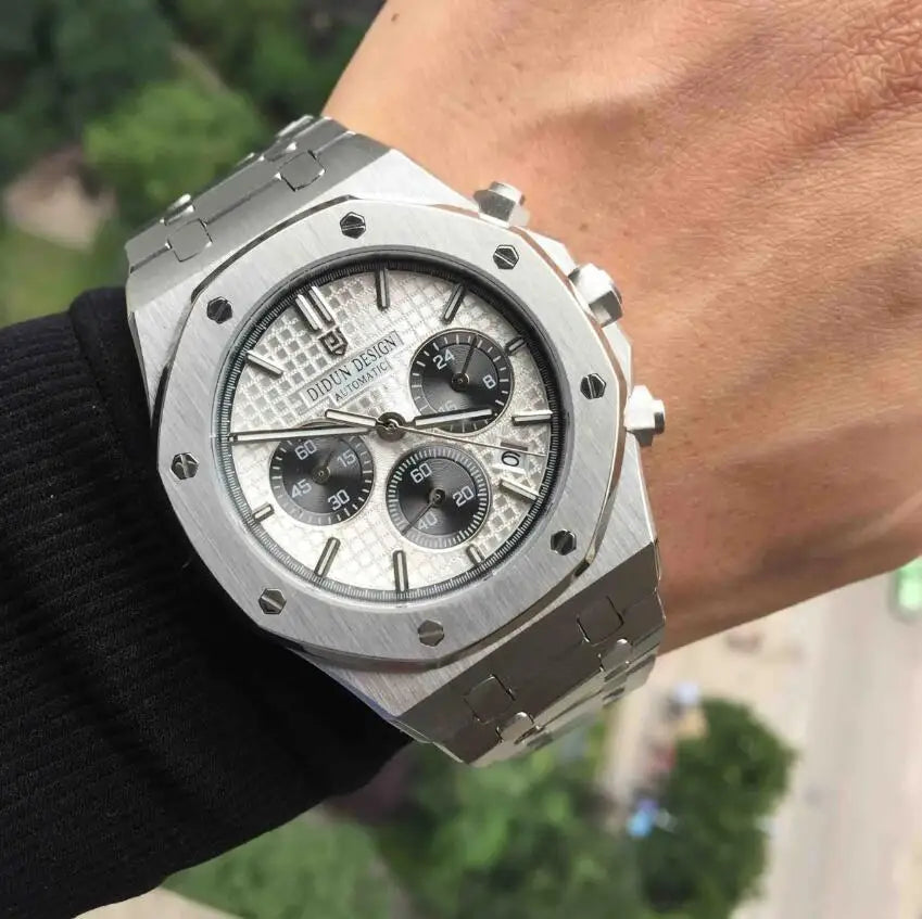 Chronograph Steel Quartz Men Watch