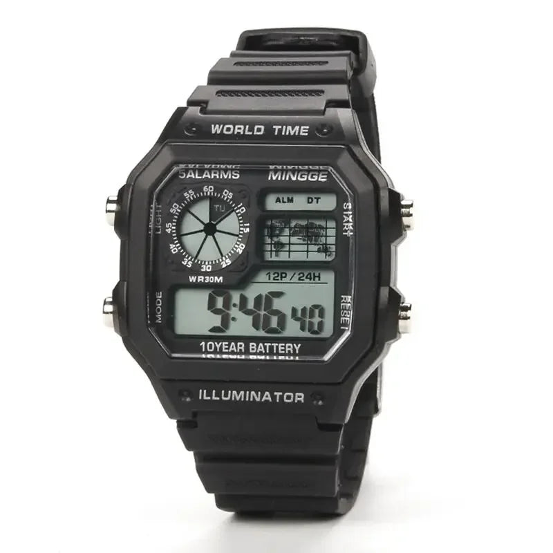 Retro Digital Men Sports Watch