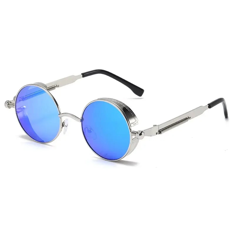 Steampunk Round Retro Sunglasses