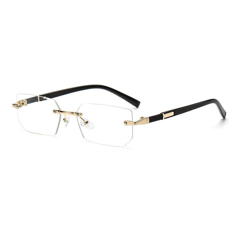 Rimless Rectangle Fashion Sunglasses