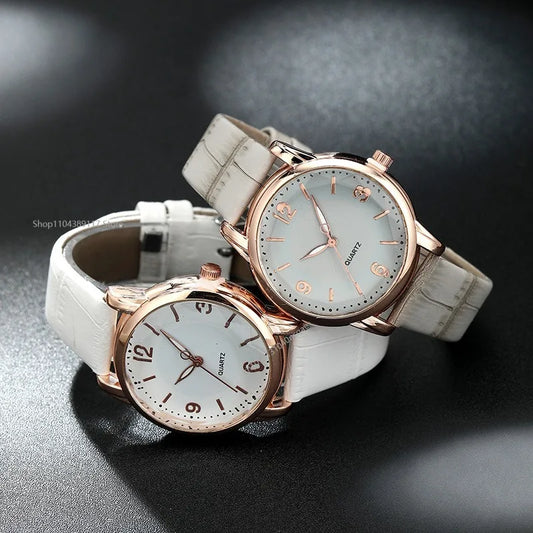 Luxury Leather Quartz Women Watch