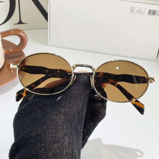 Small Oval Fashion Sunglasses