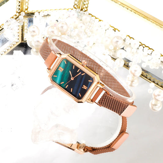 Square Dial Bracelet Watch Set