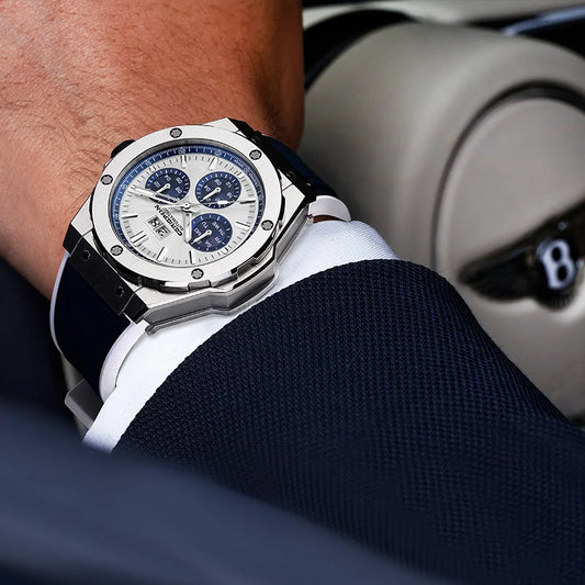 Automatic Silicone Strap Men Watch