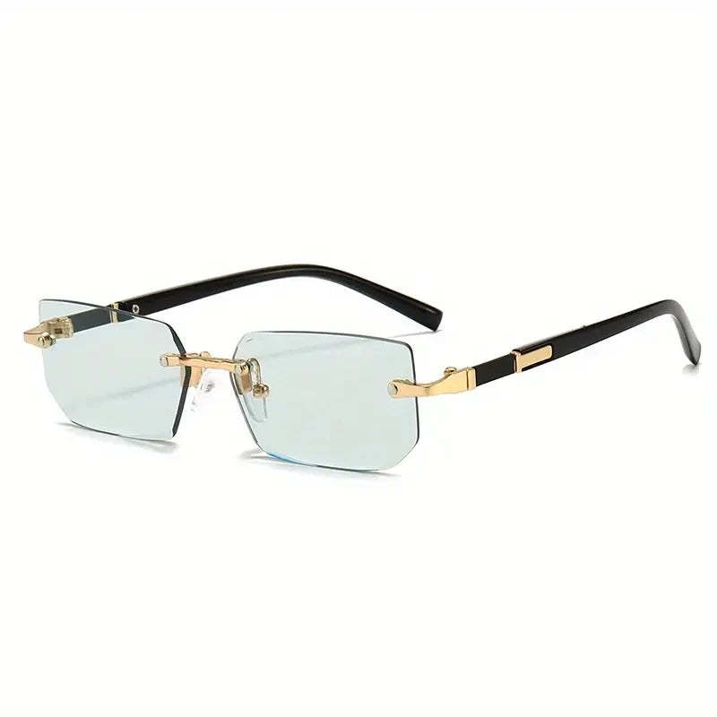 Rimless Rectangle Fashion Sunglasses