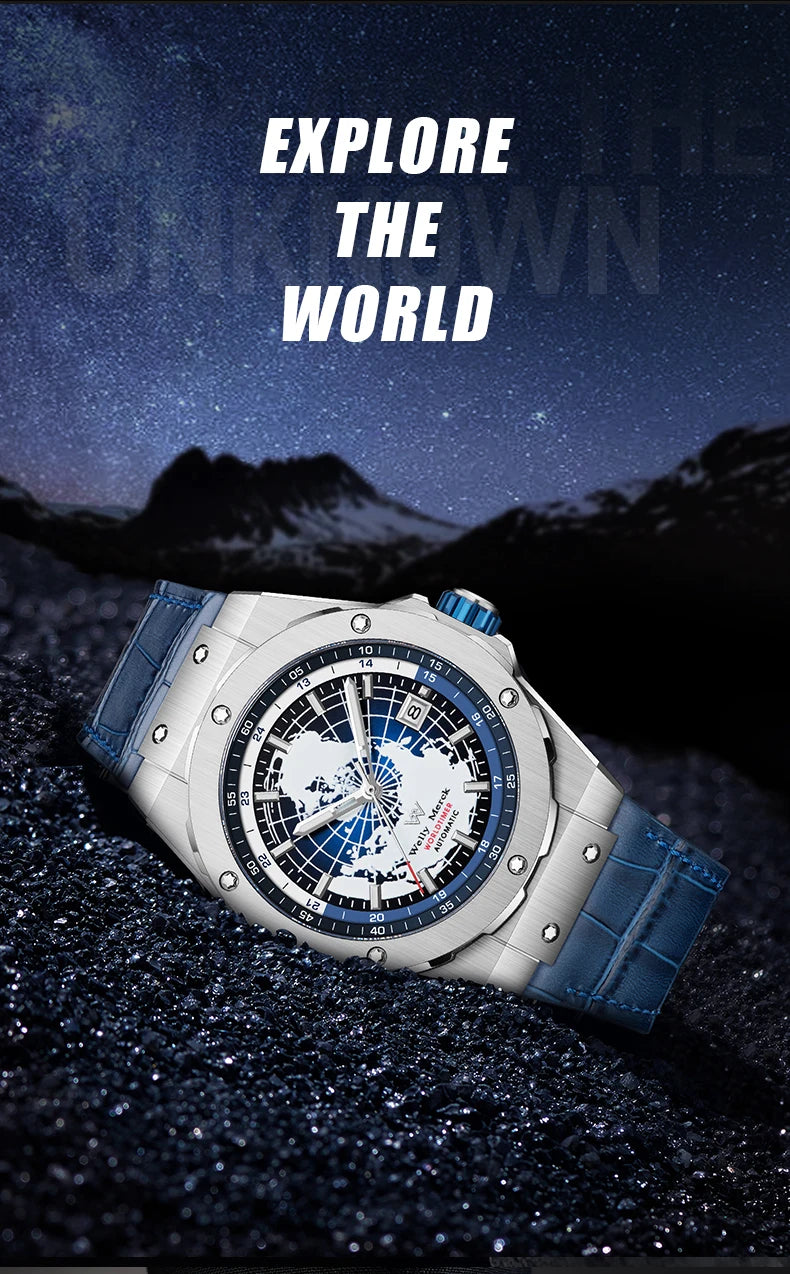 World Time Automatic Men Watch