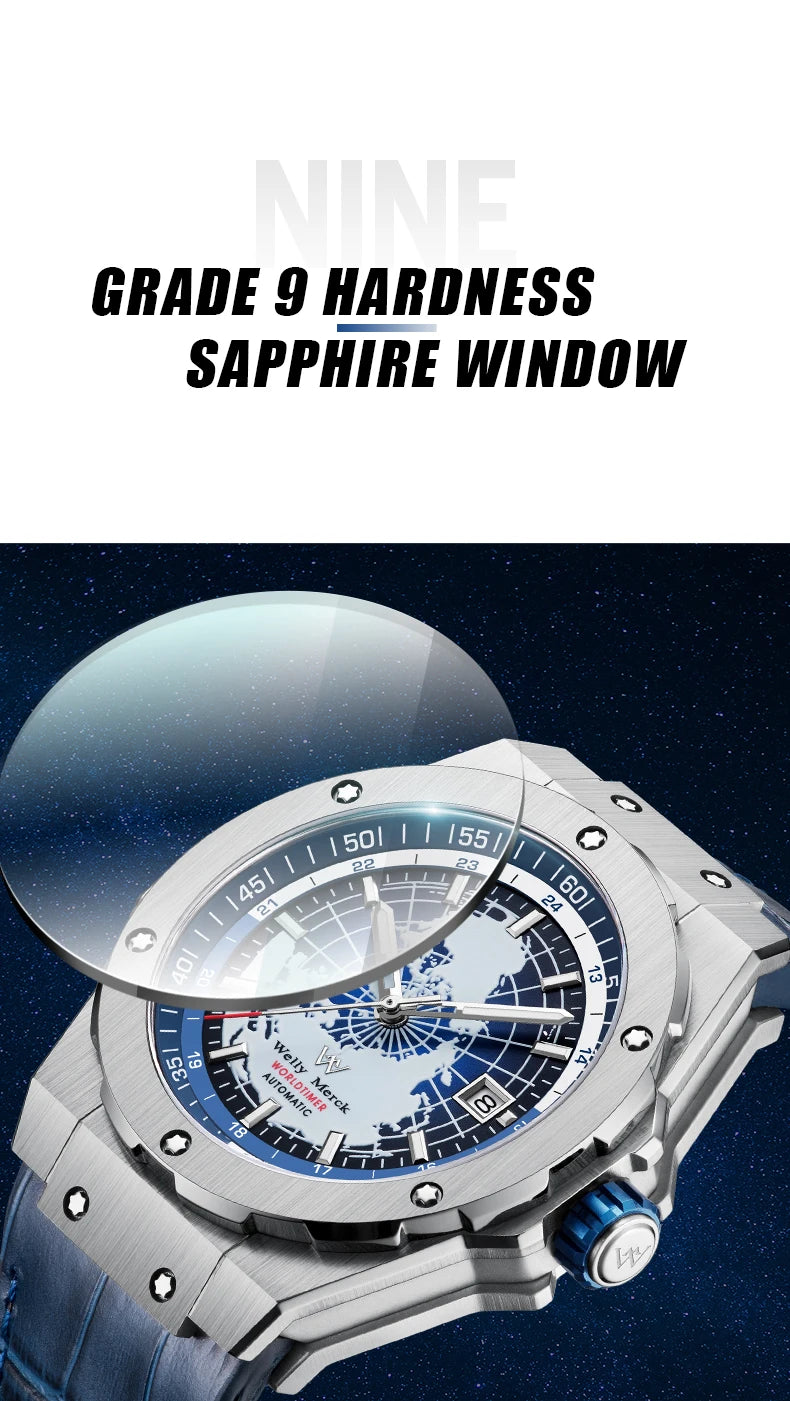 World Time Automatic Men Watch