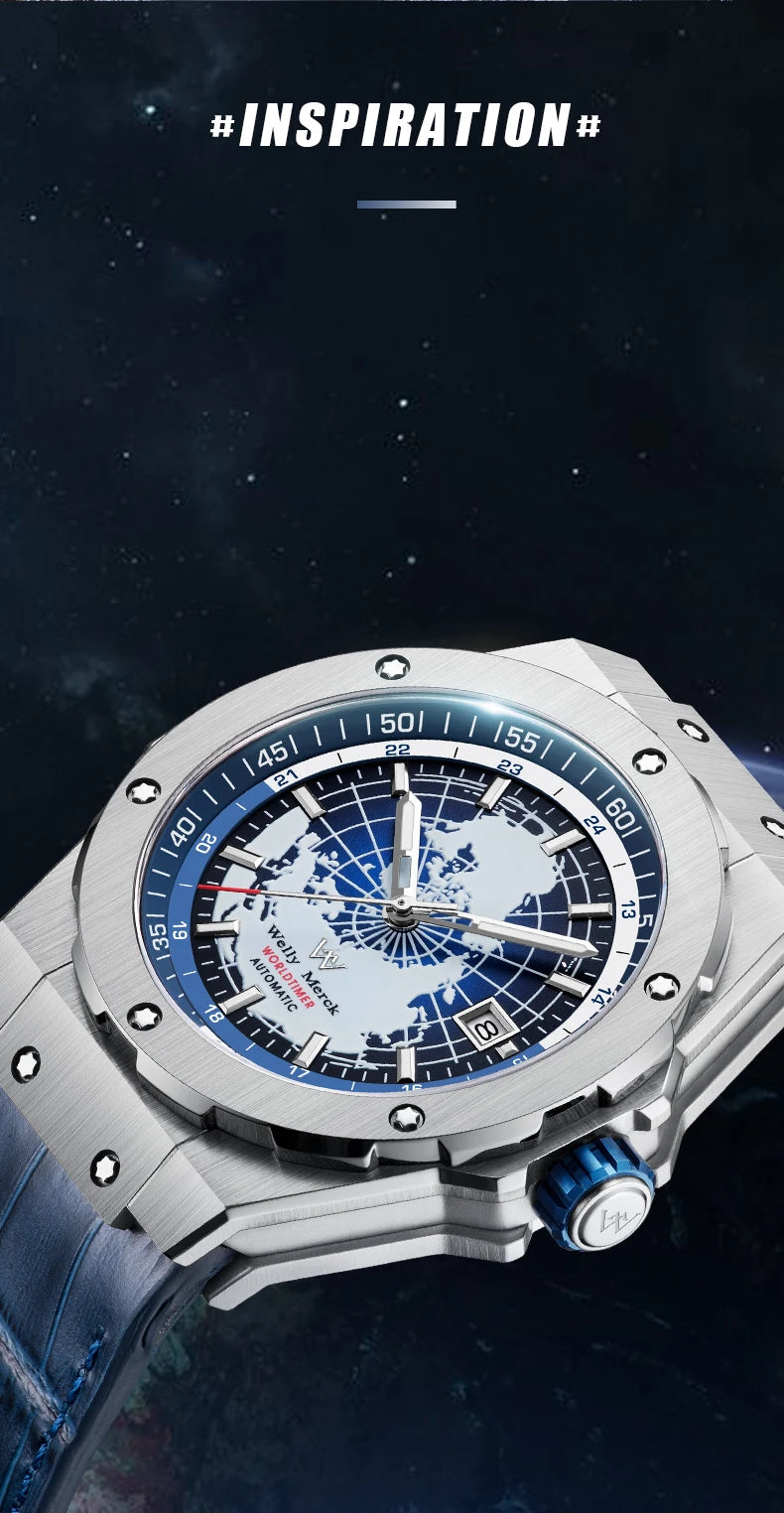 World Time Automatic Men Watch