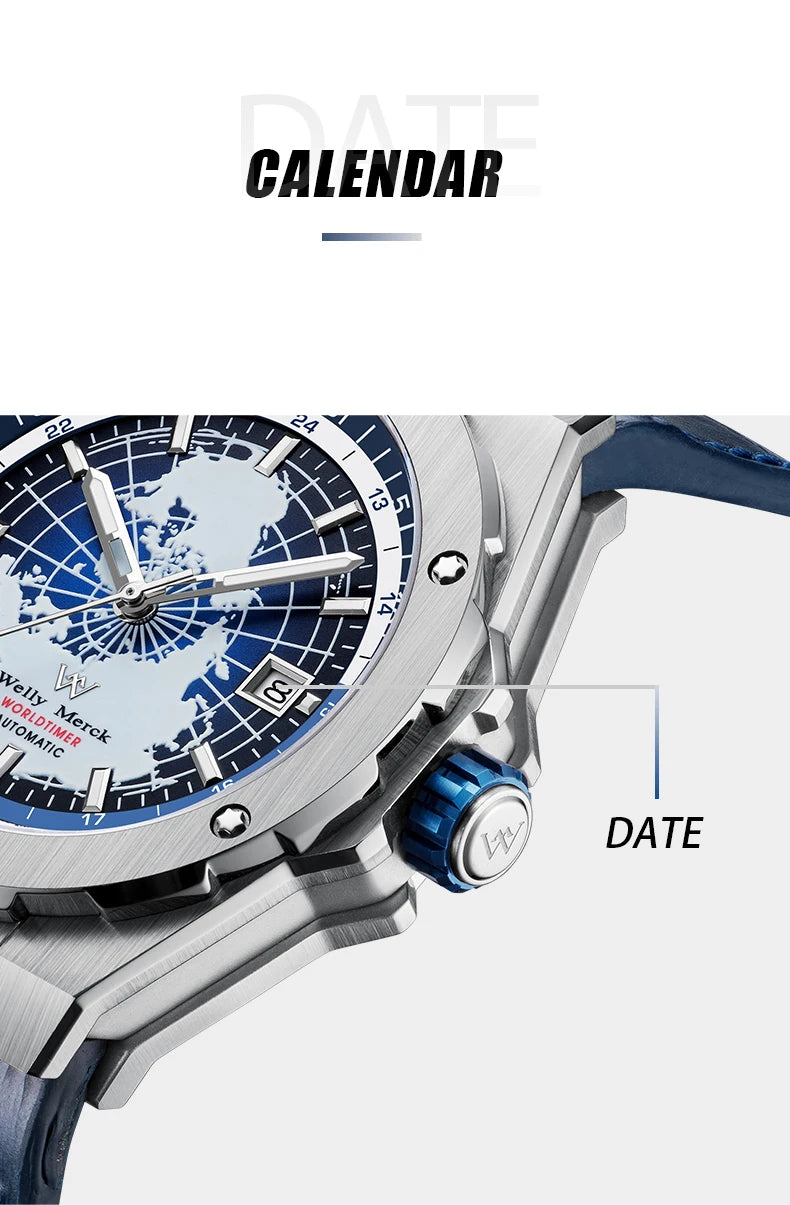 World Time Automatic Men Watch