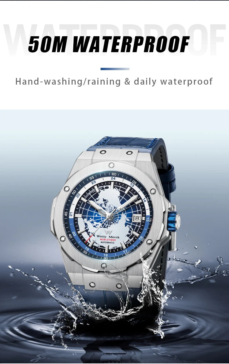 World Time Automatic Men Watch
