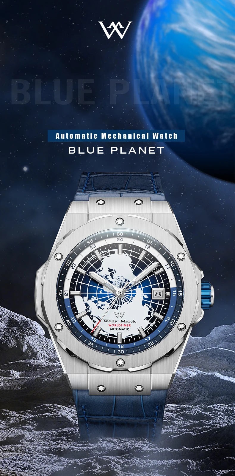 World Time Automatic Men Watch