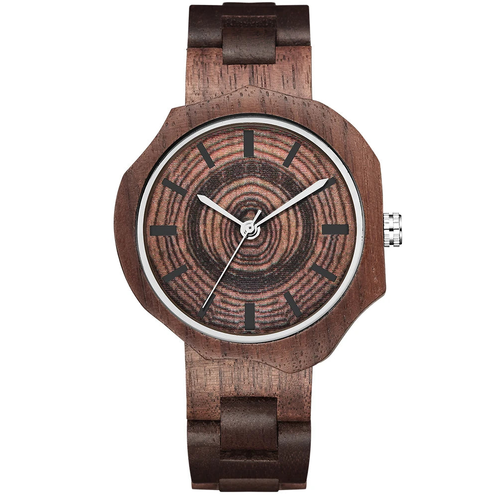 Wooden Strap Quartz Ladies Watch