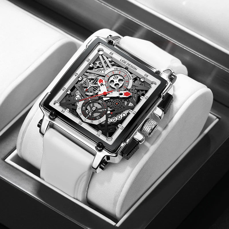 Square Waterproof Quartz Men Watch