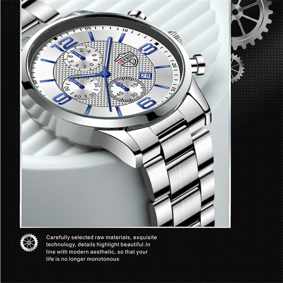 Business Steel Quartz Men Watch