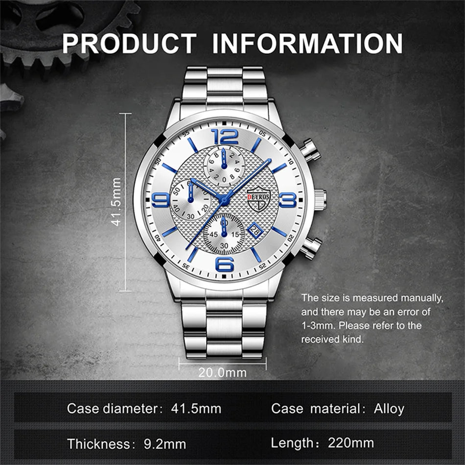 Business Steel Quartz Men Watch
