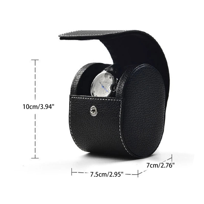 Travel Single Watch Leather Case