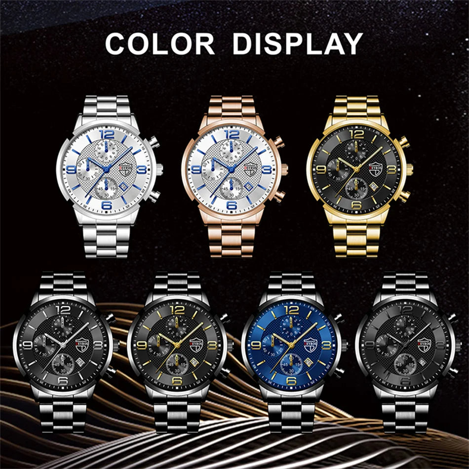 Business Steel Quartz Men Watch