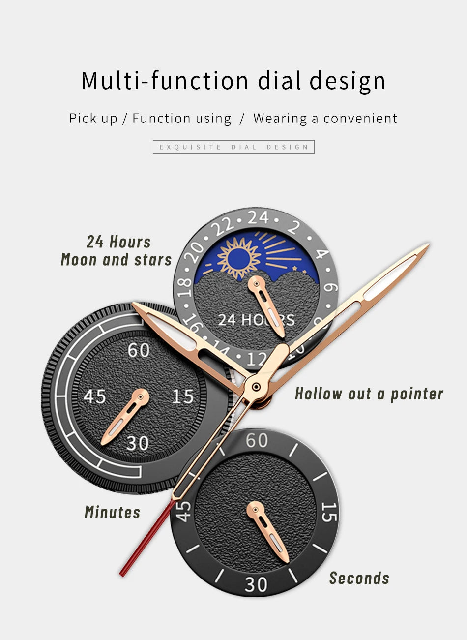Luxury Leather Quartz Men Watch