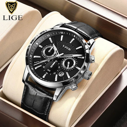 Luxury Leather Quartz Men Watch