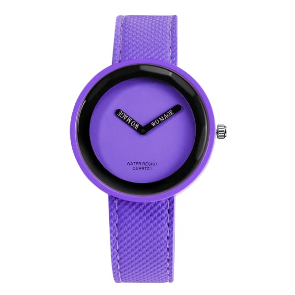 Casual Leather Women Wristwatch