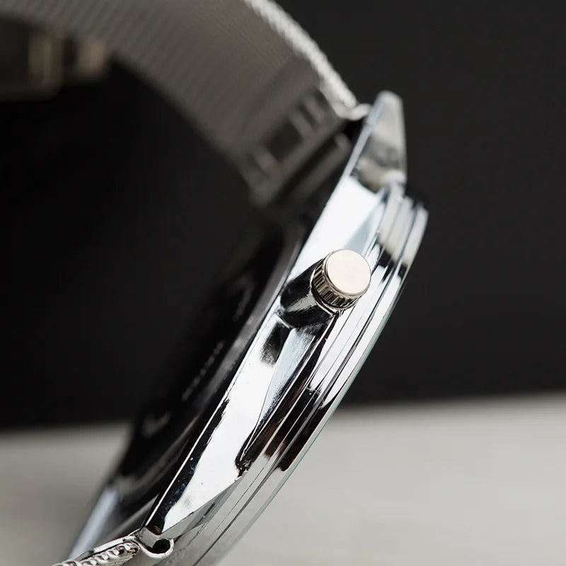 Rectangle Mesh Quartz Women Watch