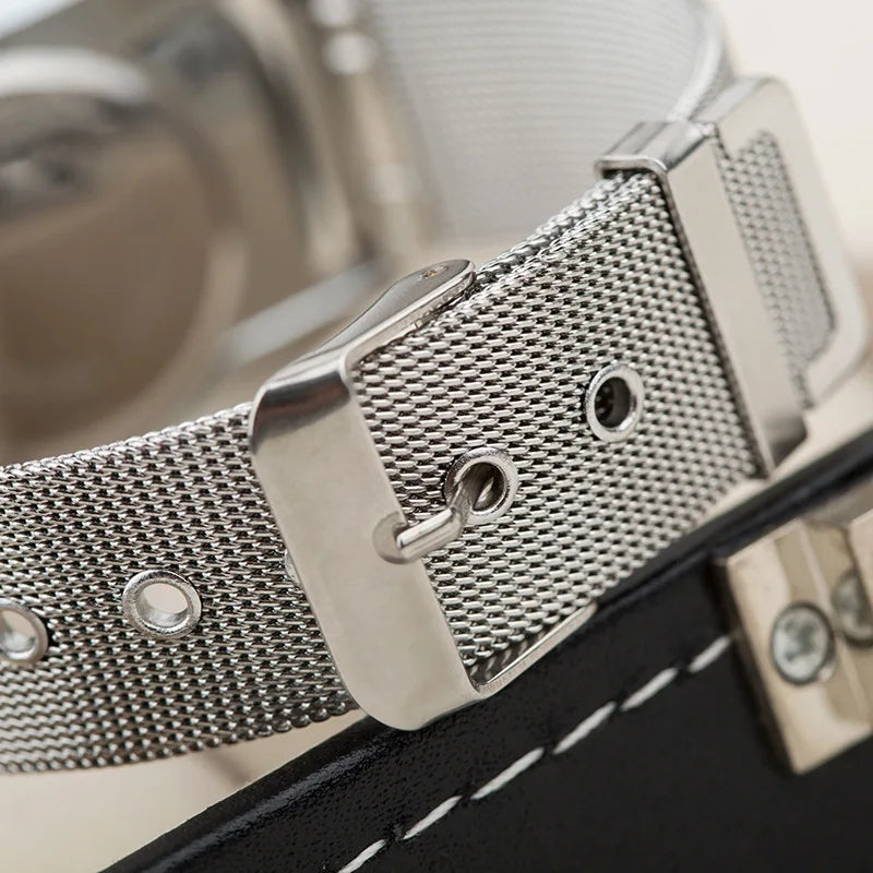 Rectangle Mesh Quartz Women Watch