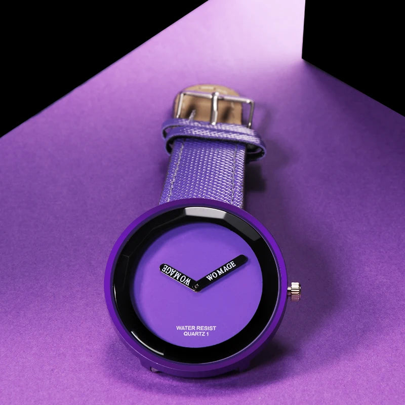 Casual Leather Women Wristwatch