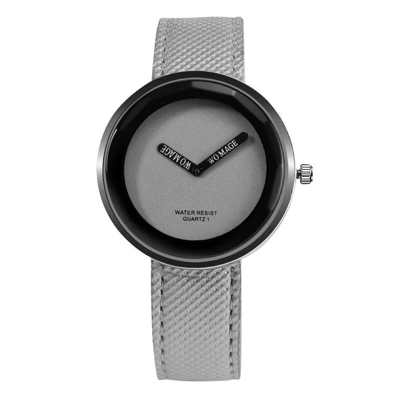 Casual Leather Women Wristwatch