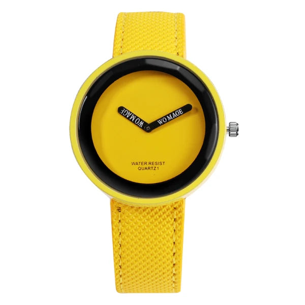 Casual Leather Women Wristwatch