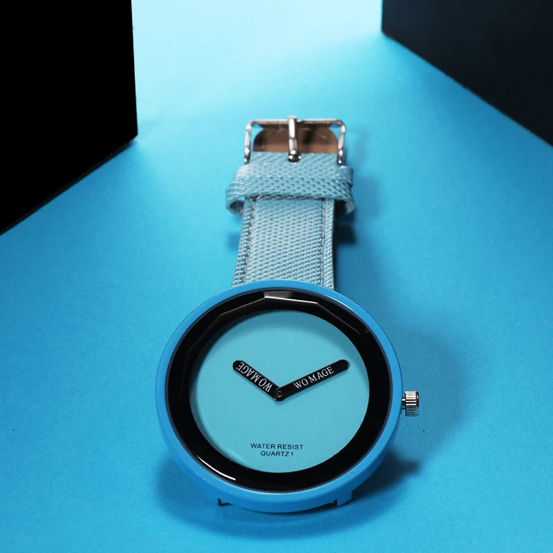 Casual Leather Women Wristwatch