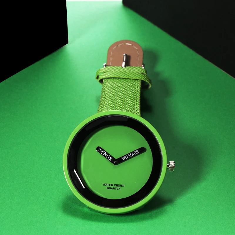 Casual Leather Women Wristwatch
