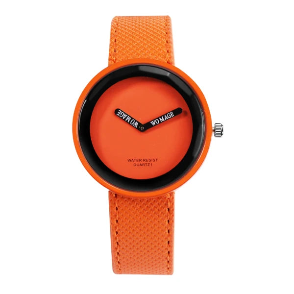 Casual Leather Women Wristwatch