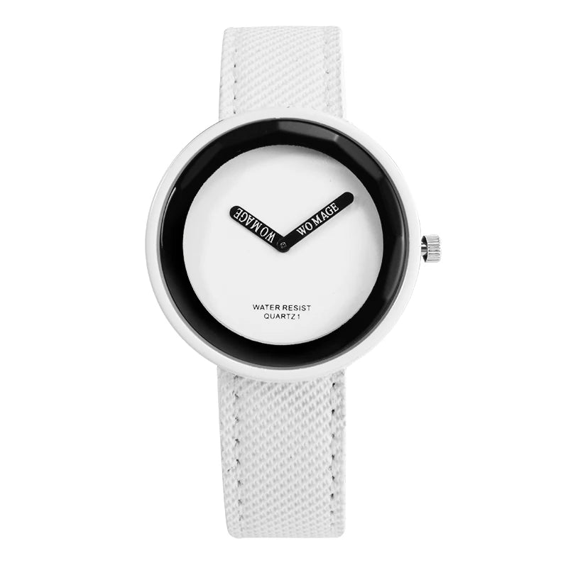 Casual Leather Women Wristwatch