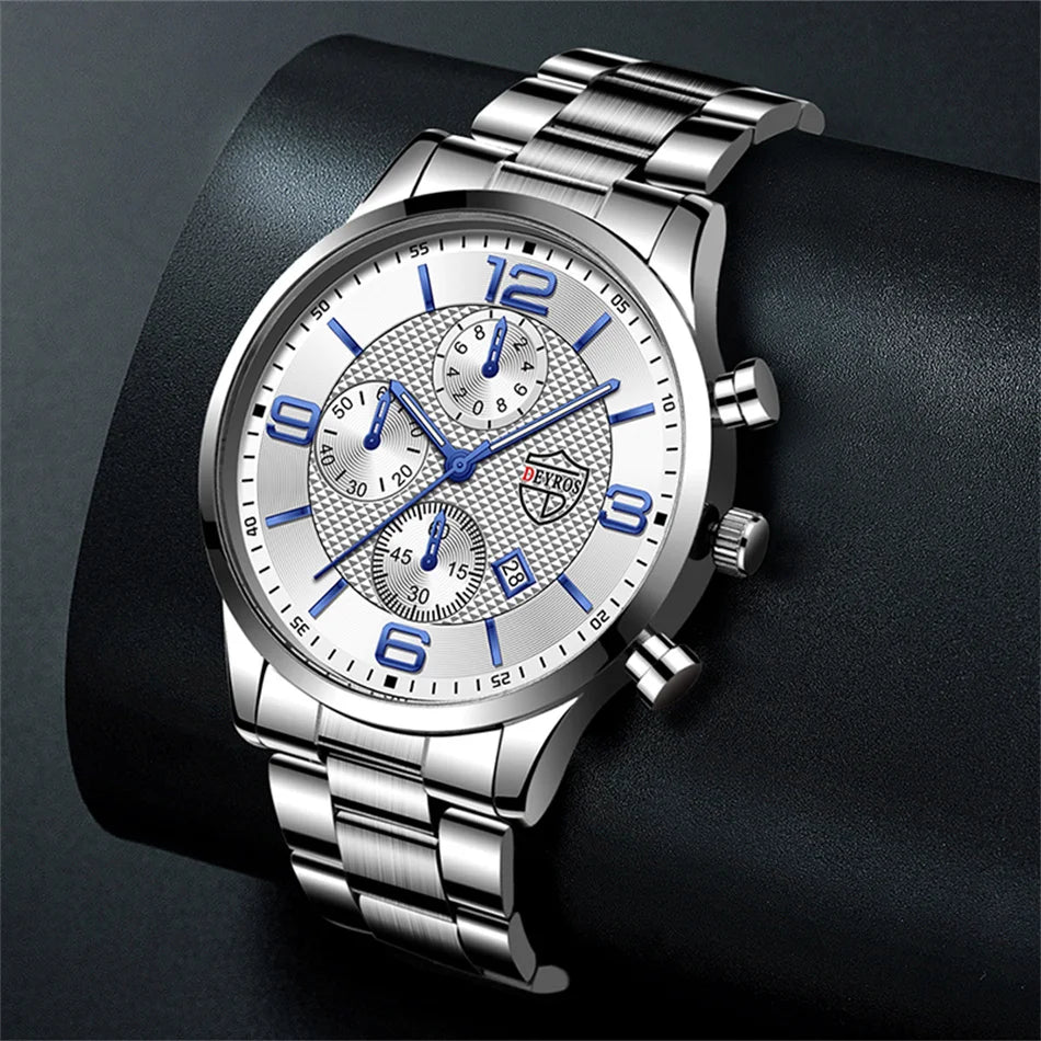 Business Steel Quartz Men Watch