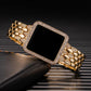Digital Rhinestone Steel Women Watch