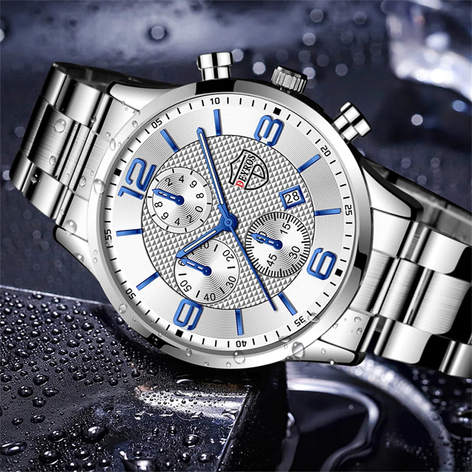 Business Steel Quartz Men Watch
