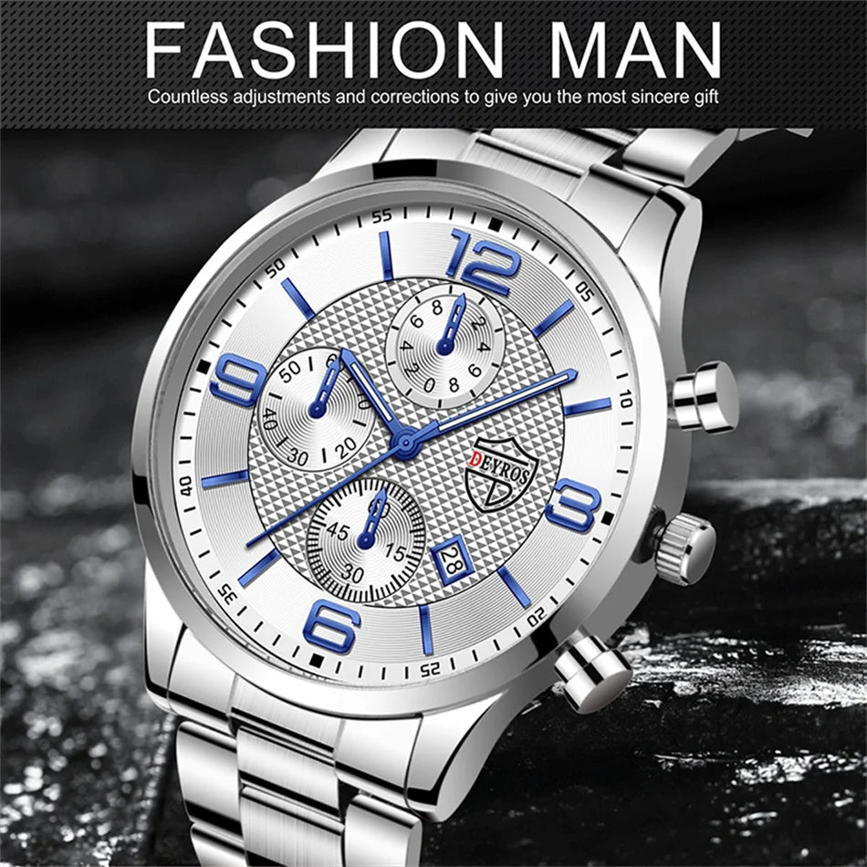 Business Steel Quartz Men Watch