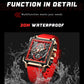 Square Waterproof Quartz Men Watch