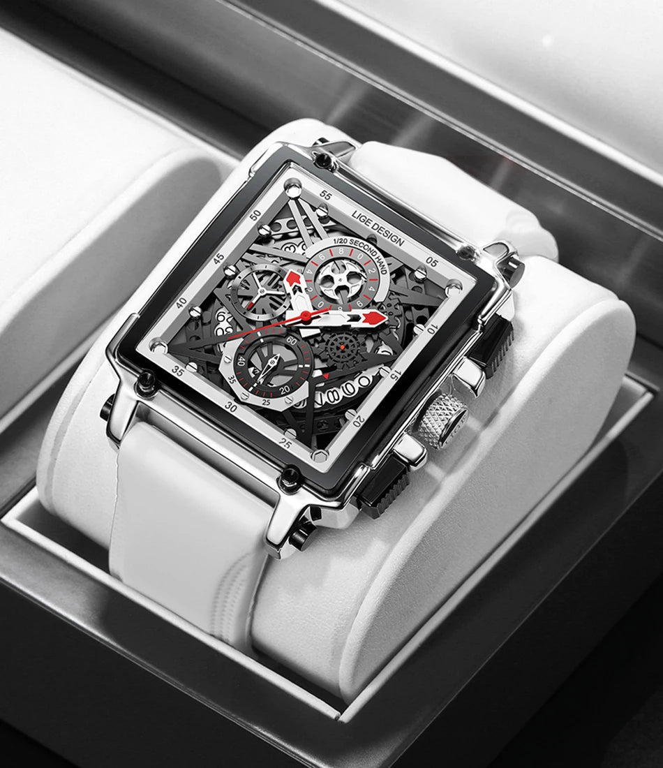 Square Waterproof Quartz Men Watch