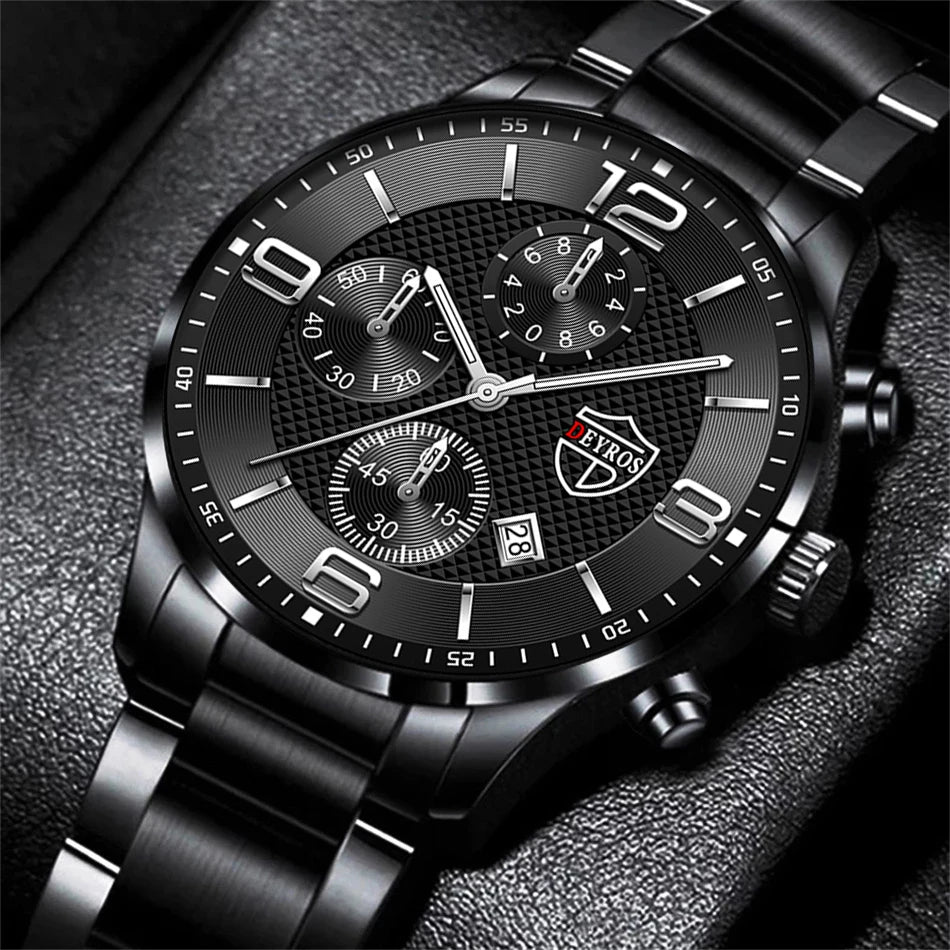 Business Steel Quartz Men Watch