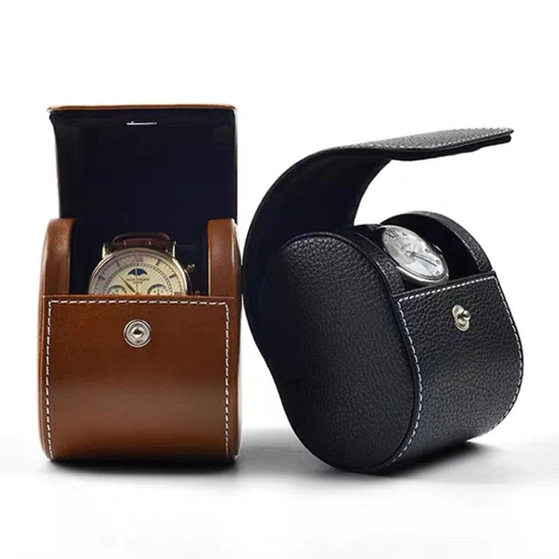 Travel Single Watch Leather Case